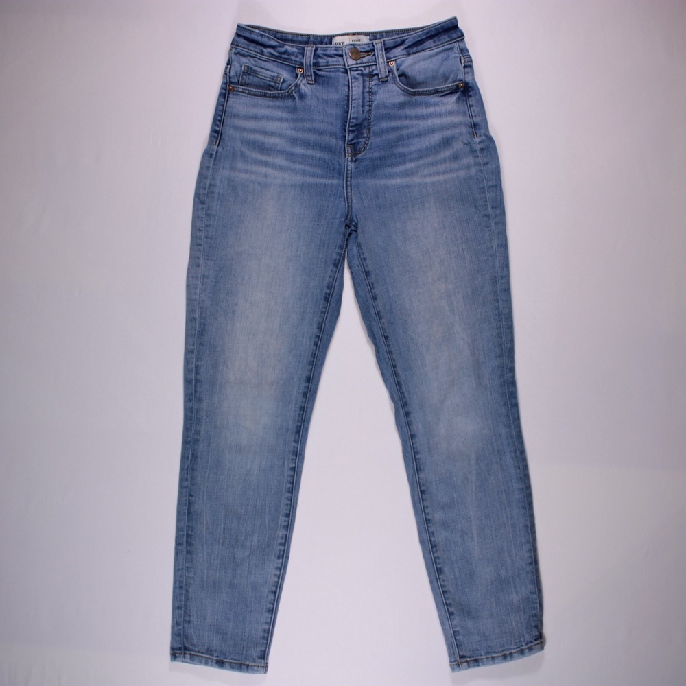 BKE Buckle Ellie Jeans Womens 24 Blue‎ High Rise Mom Jean Stretch Denim 26x26